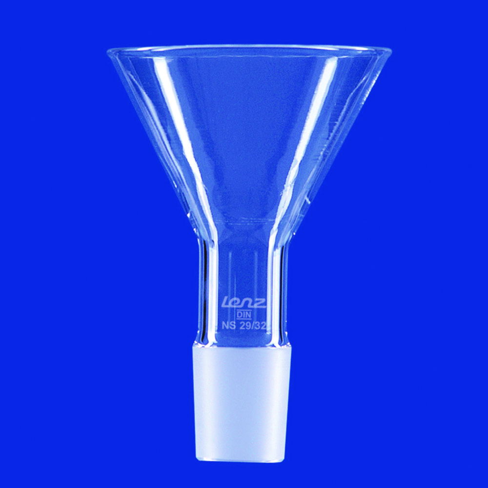 Powder funnels with NS cone, DURAN® tubing