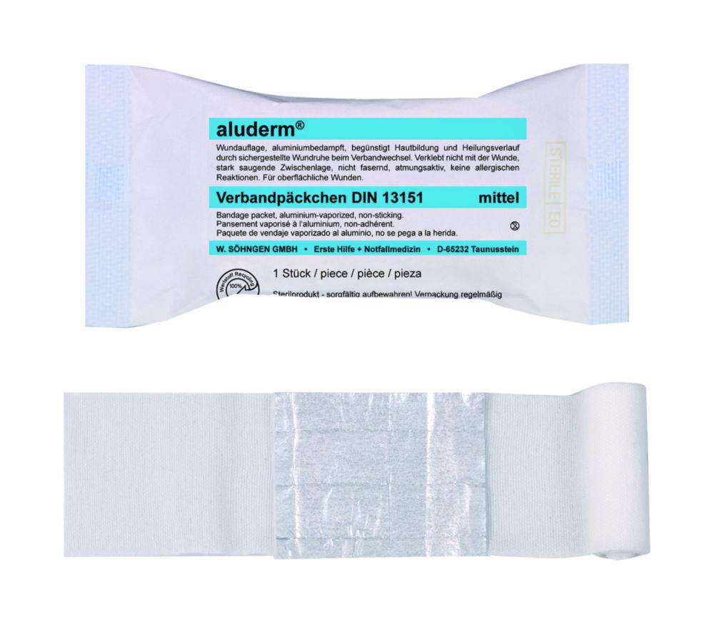 Bandages aluderm® DIN, sterile Bandages aluderm® DIN, sterile
