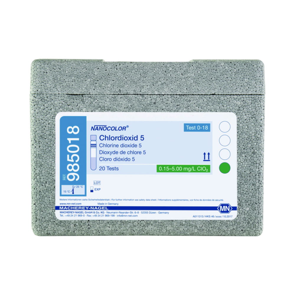 Tube tests NANOCOLOR® Chlorine / Chloride Tube tests NANOCOLOR® Chlorine / Chloride