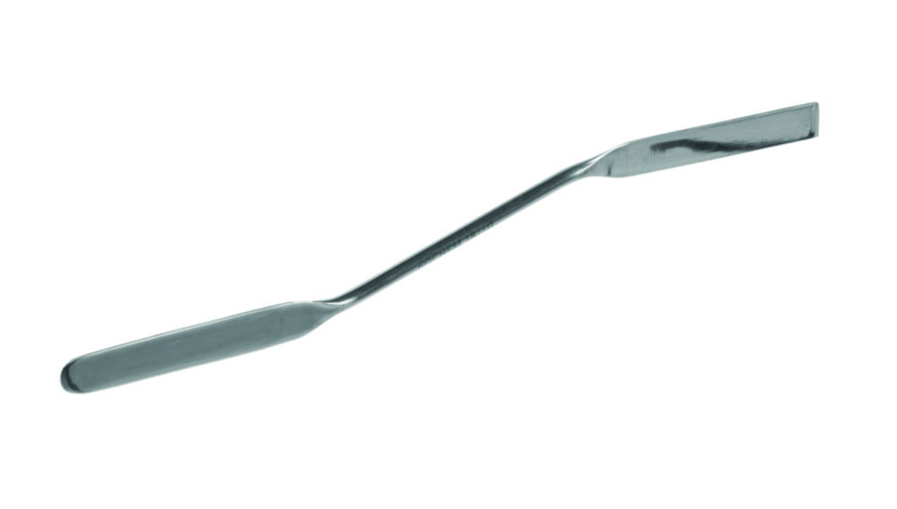 Double-ended spatulas, 18/10 steel, bent Double-ended spatulas, 18/10 steel, bent