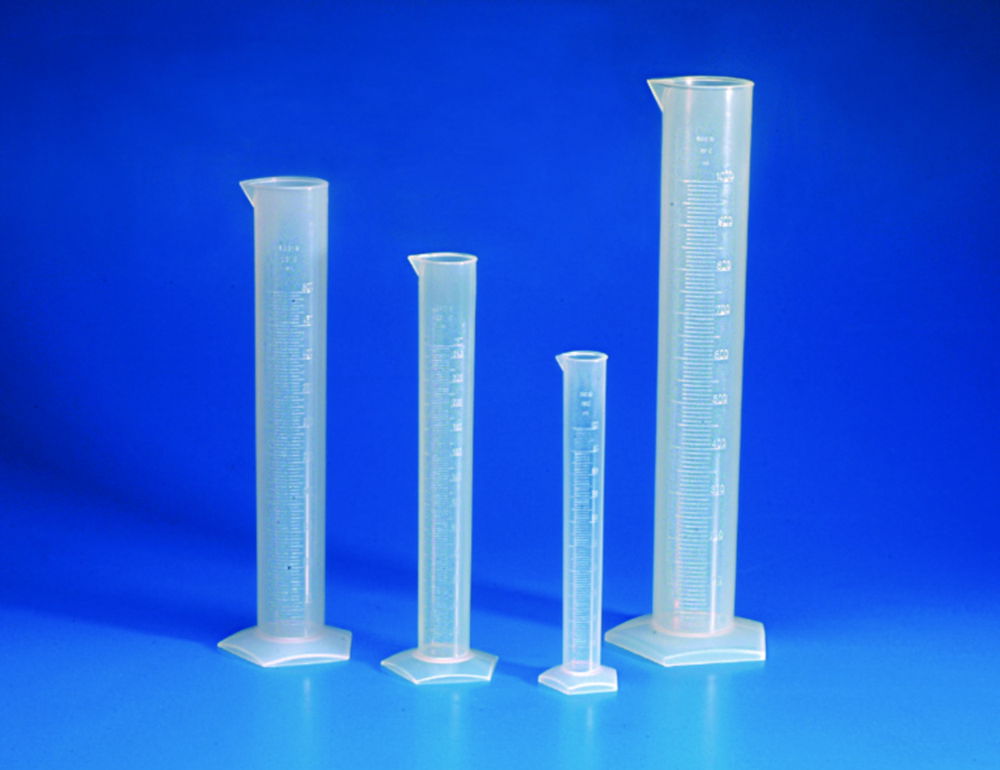 Measuring Cylinders, PP, Tall Form, Class B, Moulded Graduations Measuring Cylinders, PP, Tall Form, Class B, Moulded Graduations