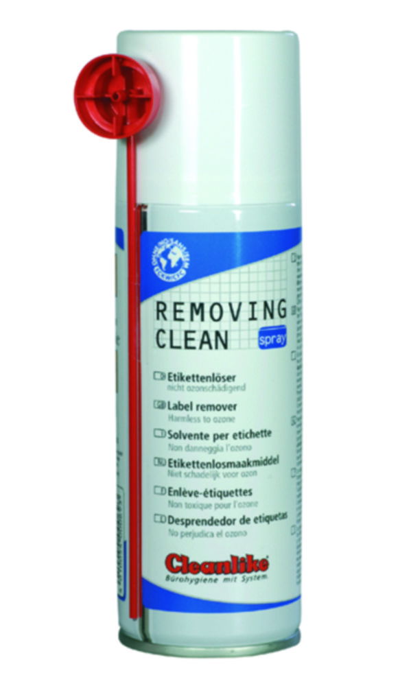 Removing Clean Spray, Label solvent Removing Clean Spray, Label solvent
