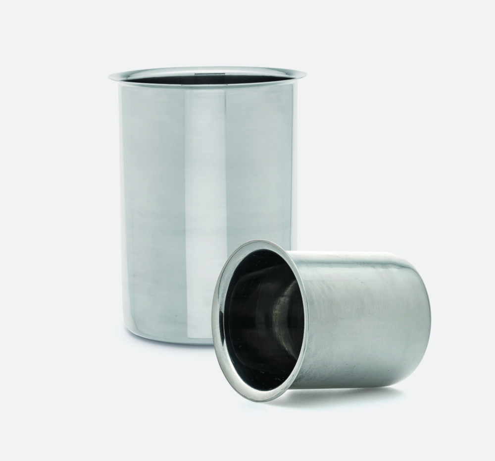 Beakers, stainless steel Beakers, stainless steel