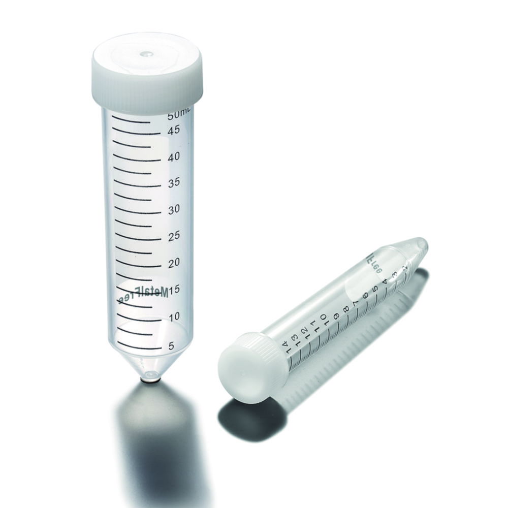 Centrifuge tubes, PP, metal-free Centrifuge tubes, PP, metal-free