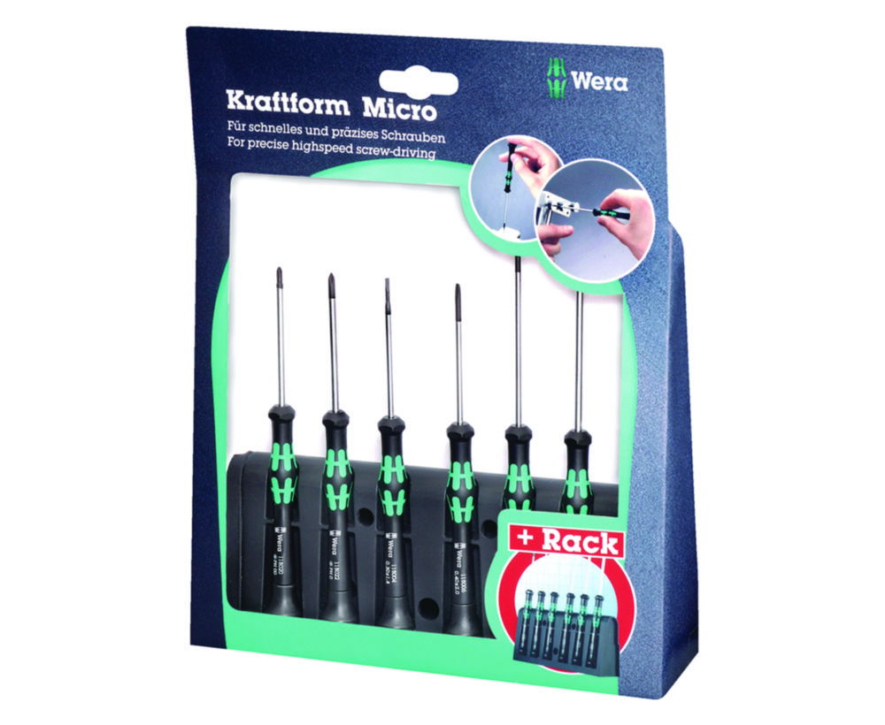 Electronics screwdriver set with rack Electronics screwdriver set with rack