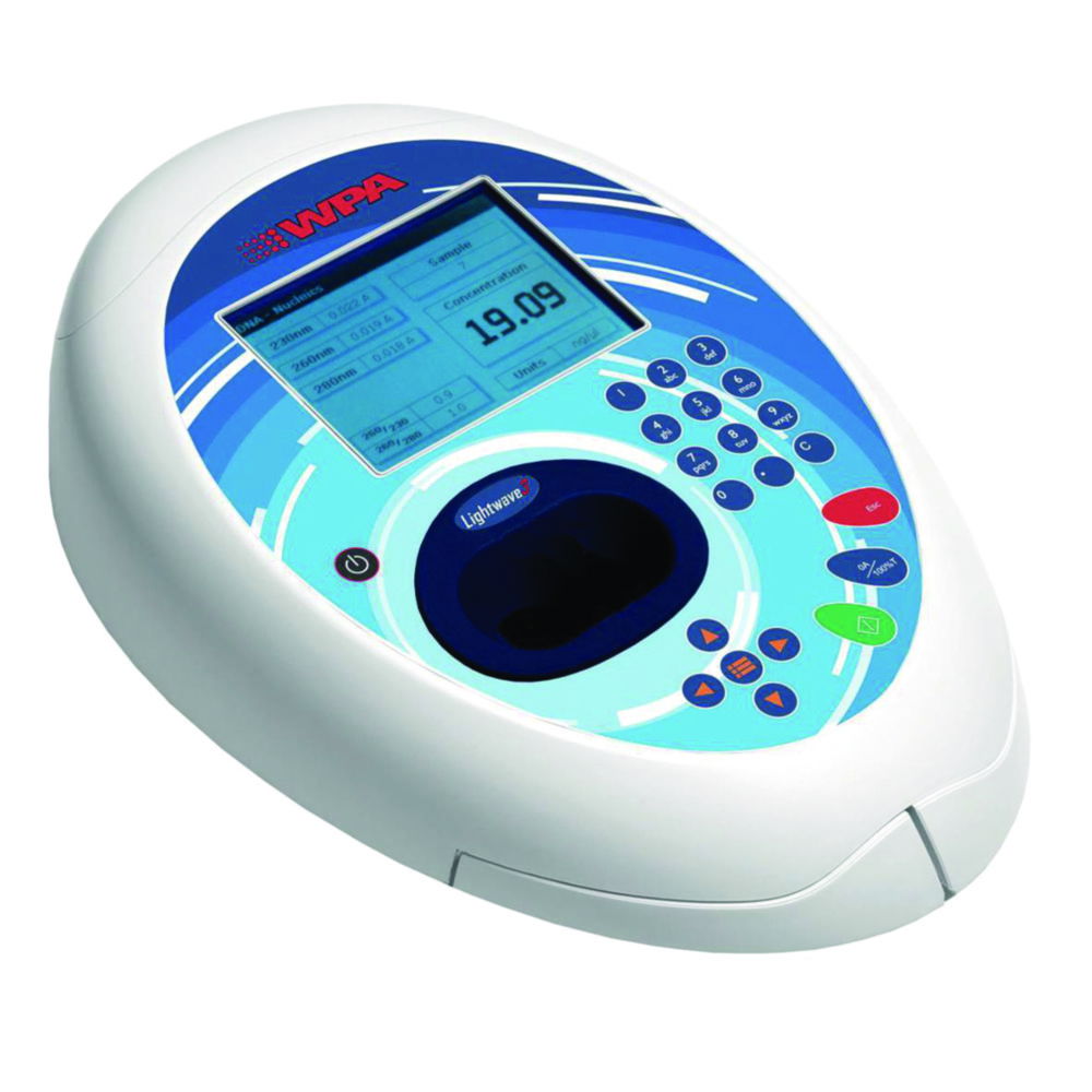 Spectrophotometer WPA Lightwave 3 Wireless, with Bluetooth and printer Spectrophotometer WPA Lightwave 3 Wireless, with Bluetooth and printer