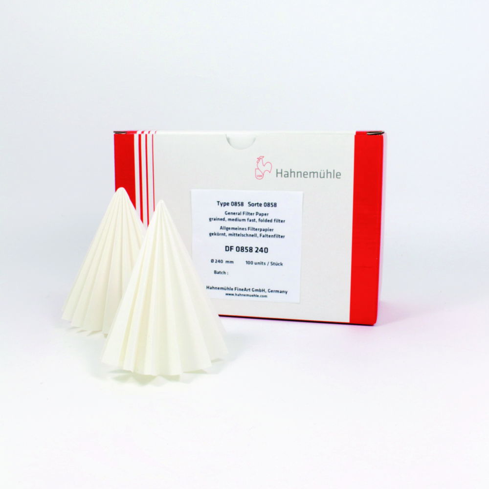 Filter Paper, for clarification, folded filters Filter Paper, for clarification, folded filters
