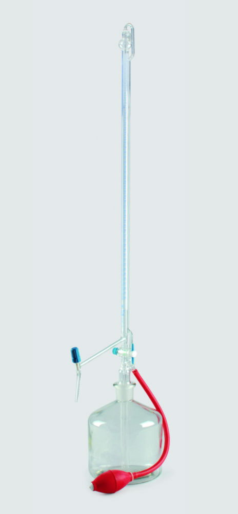 Automatic burettes, borosilicate glass 3.3, class AS Automatic burettes, borosilicate glass 3.3, class AS