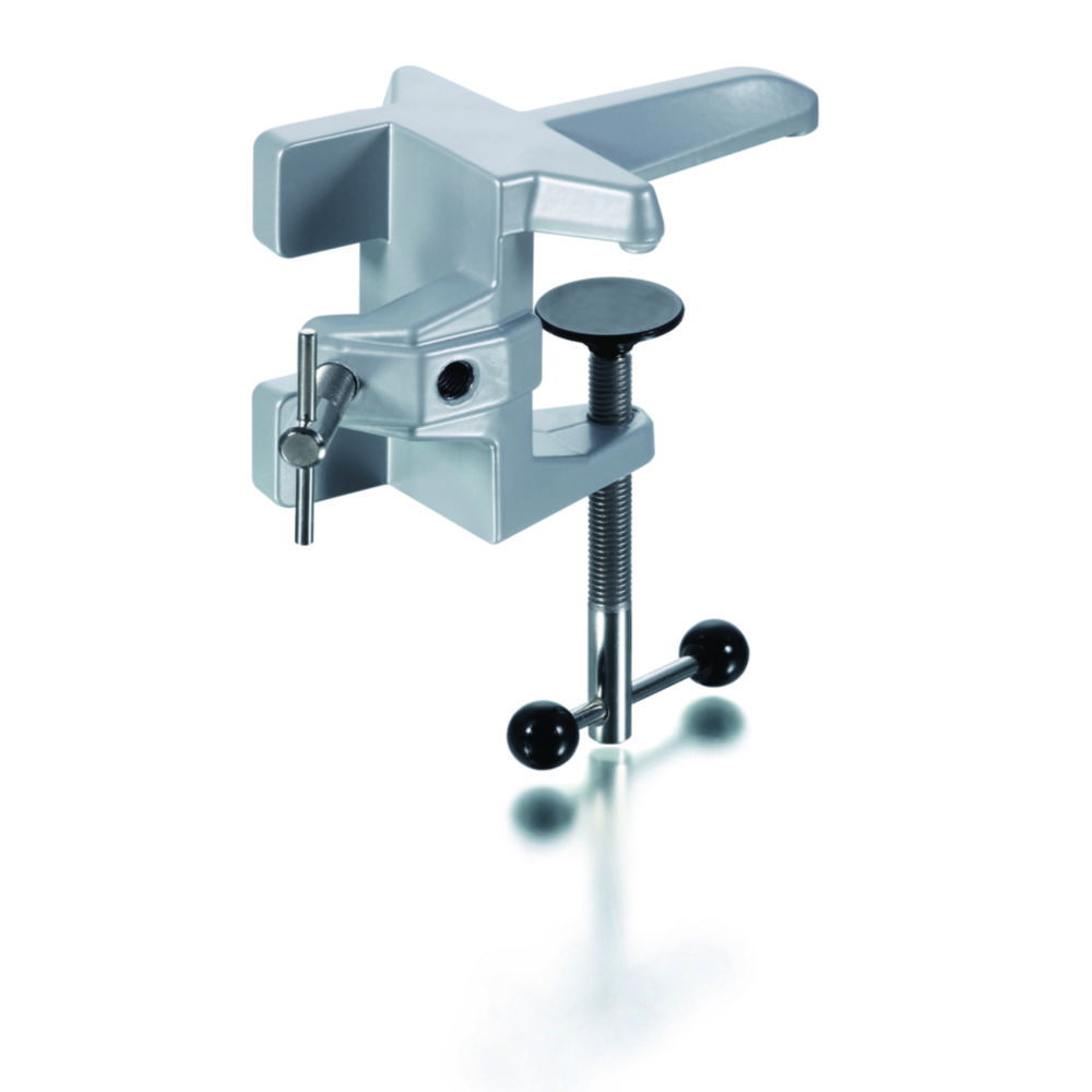 Table clamp, large for rods, Aluminium alloy, powder-coated Table clamp, large for rods, Aluminium alloy, powder-coated