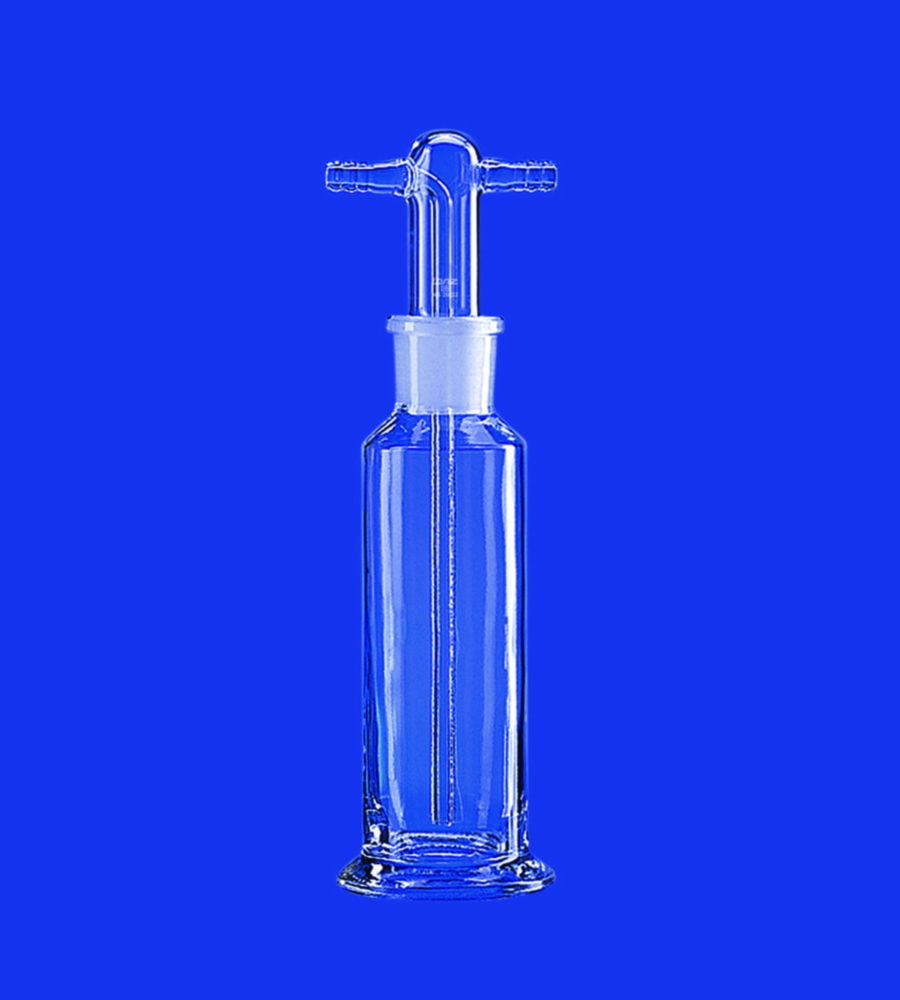 Gas washing bottles acc. to Drechsel, without Filter, with thread connections
