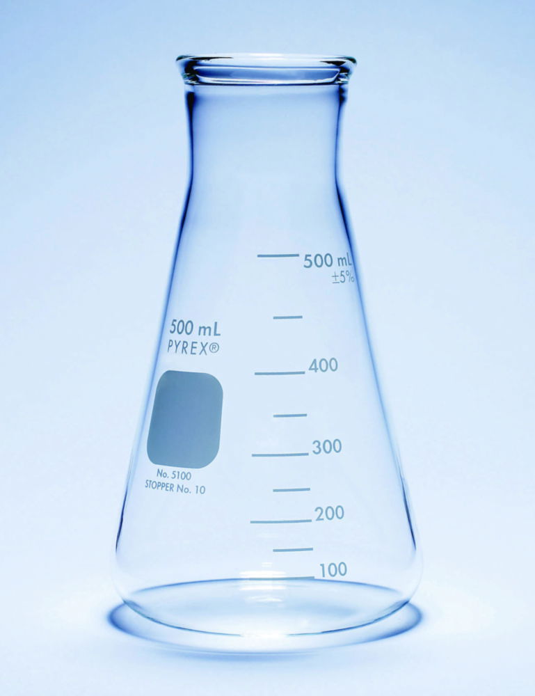 Erlenmeyer flasks, wide neck, heavy duty, Pyrex® Erlenmeyer flasks, wide neck, heavy duty, Pyrex®
