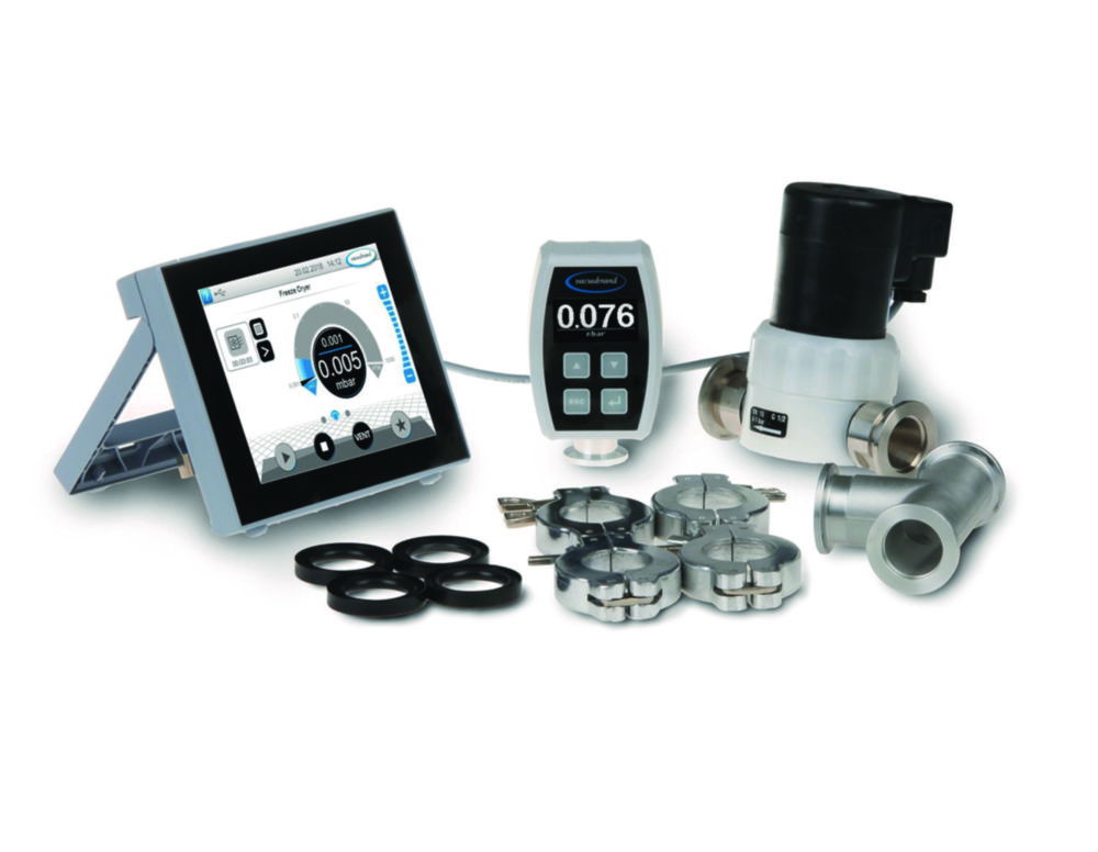Fine vacuum controller package VACUU·SELECT + VACUU·VIEW extended, KF DN 16 Fine vacuum controller package VACUU·SELECT + VACUU·VIEW extended, KF DN 16