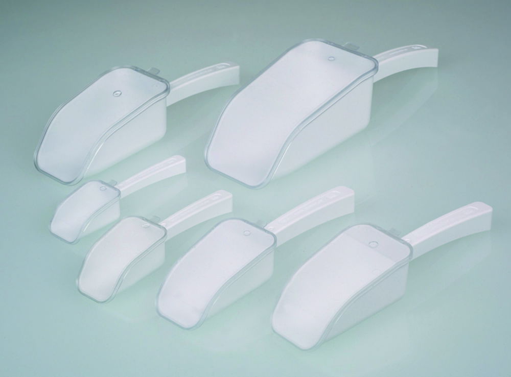 Disposable scoops LaboPlast® / SteriPlast®, PS, with lid Disposable scoops LaboPlast® / SteriPlast®, PS, with lid