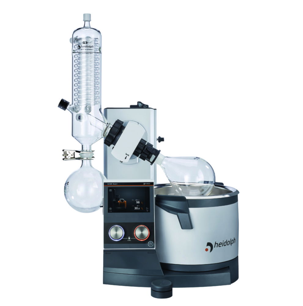 Rotary Evaporators Hei-VAP Expert, with hand lift, vertical condenser Rotary Evaporators Hei-VAP Expert, with hand lift, vertical condenser
