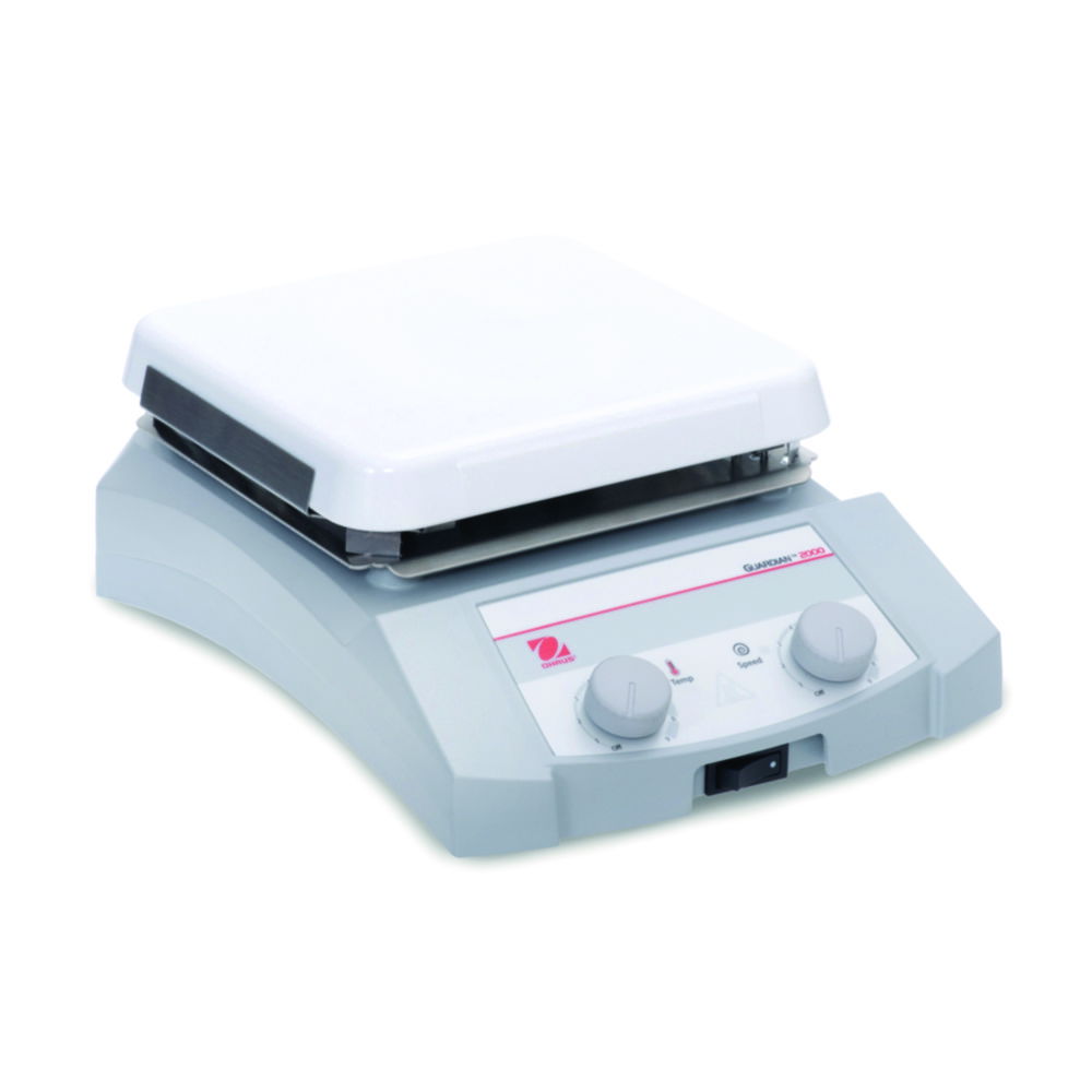 Magnetic stirrer with heating Guardian™ 2000, with square top plate Magnetic stirrer with heating Guardian™ 2000, with square top plate