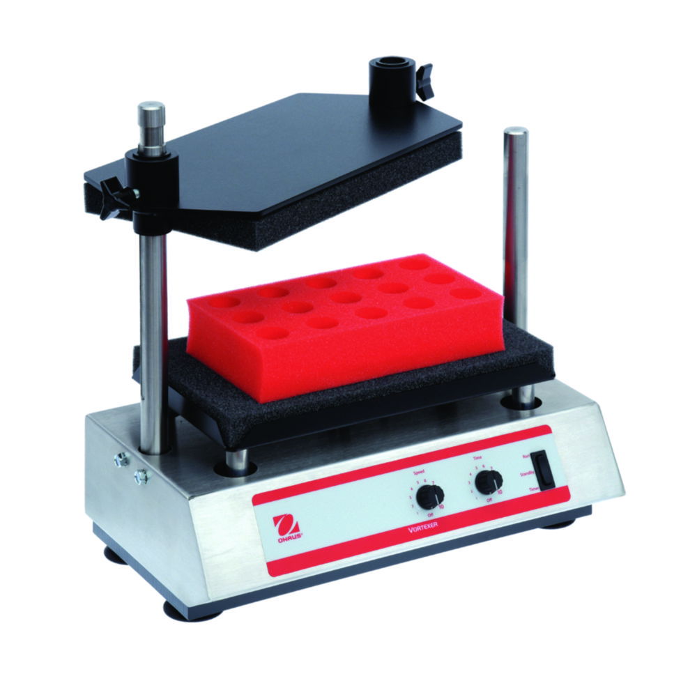 Vortex mixer for multi tubes VXMTAL, analogue, stainless steel housing Vortex mixer for multi tubes VXMTAL, analogue, stainless steel housing