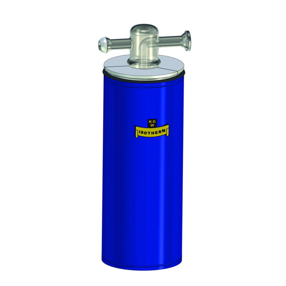 Cold traps with Dewar flask, borosilicate glass 3.3, one-piece, long version Cold traps with Dewar flask, borosilicate glass 3.3, one-piece, long version