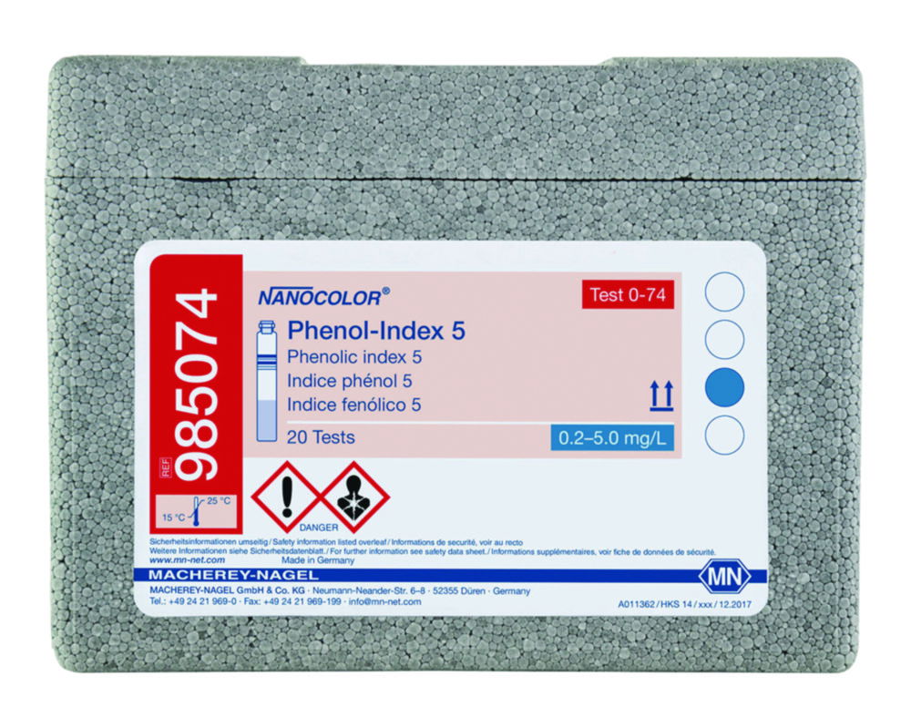 Tube tests NANOCOLOR® Phenolic Tube tests NANOCOLOR® Phenolic