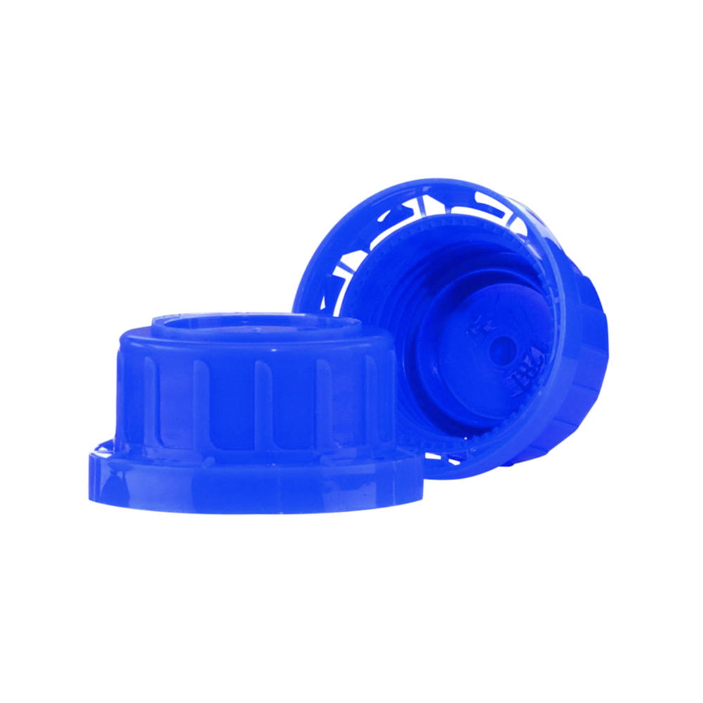 Tamper-evident caps for wide-mouth reagent bottles, PP