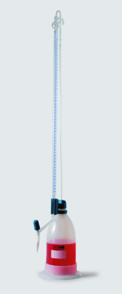Automatic burettes, schilling pattern, borosilicate glass 3.3/LDPE