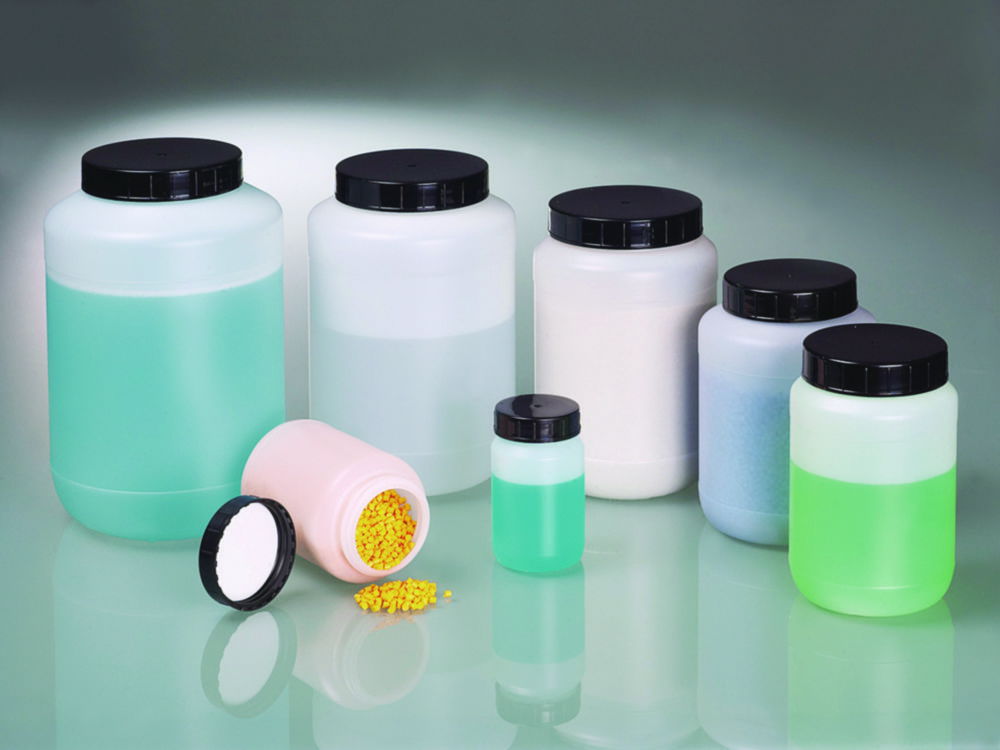 Wide mouth jars, HDPE Wide mouth jars, HDPE