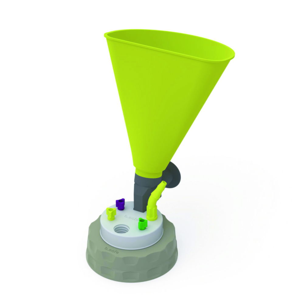 b.safe Waste Caps S 70/71, PP, with filling funnel b.safe Waste Caps S 70/71, PP, with filling funnel