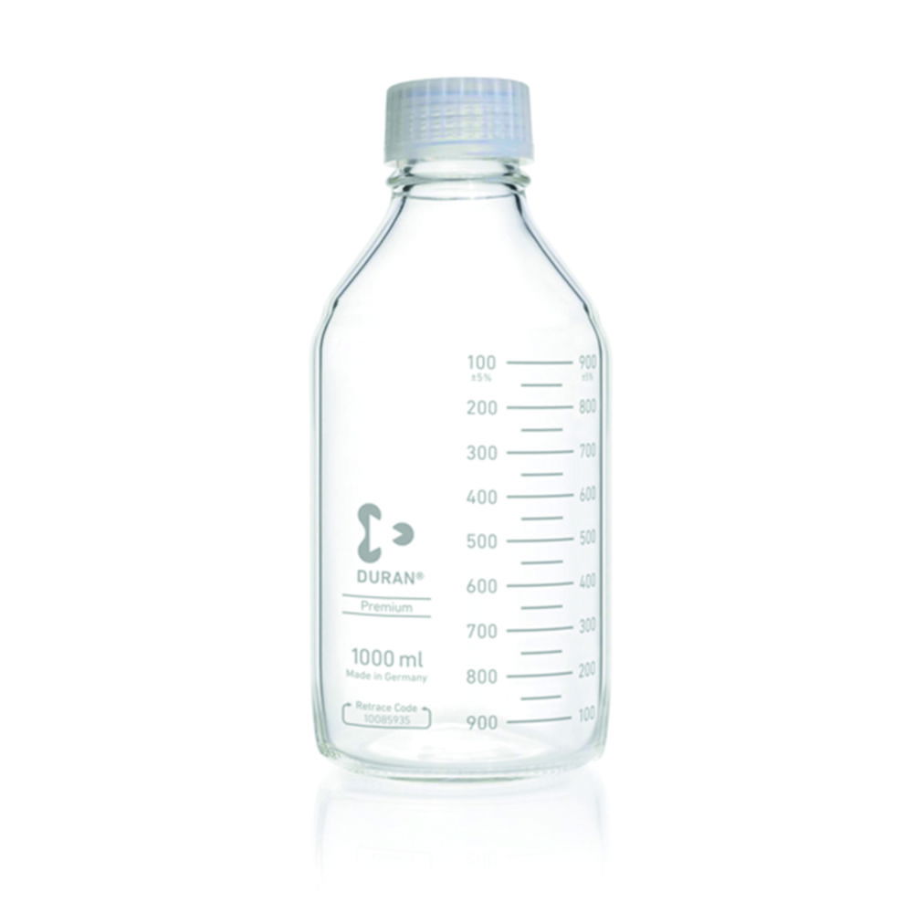 Laboratory bottles Premium, DURAN®, with retrace code Laboratory bottles Premium, DURAN®, with retrace code