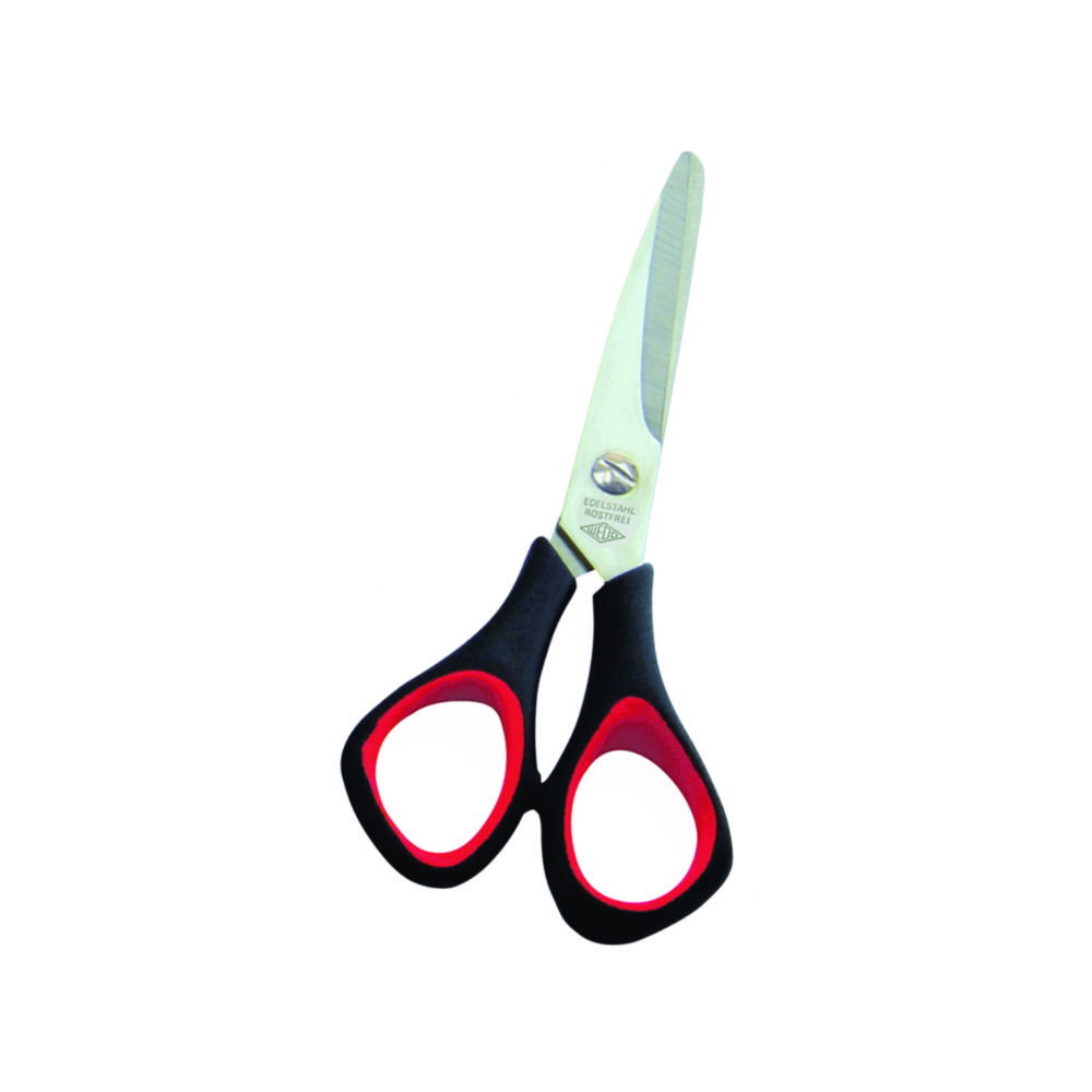 Universal scissors, stainless steel, plastic handle Universal scissors, stainless steel, plastic handle