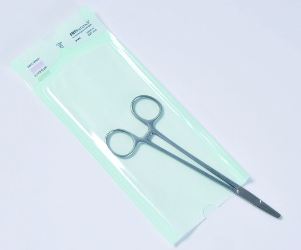 Heat-sealable sterilization pouches, flat Heat-sealable sterilization pouches, flat