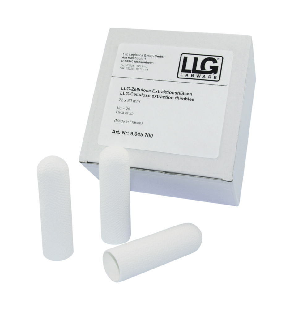 LLG-Extraction thimbles, cellulose LLG-Extraction thimbles, cellulose