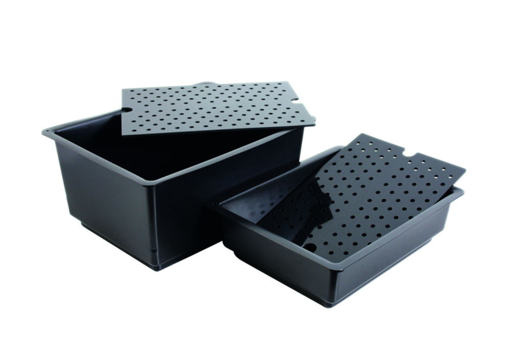 Collecting trays, HDPE, electrically conductive Collecting trays, HDPE, electrically conductive