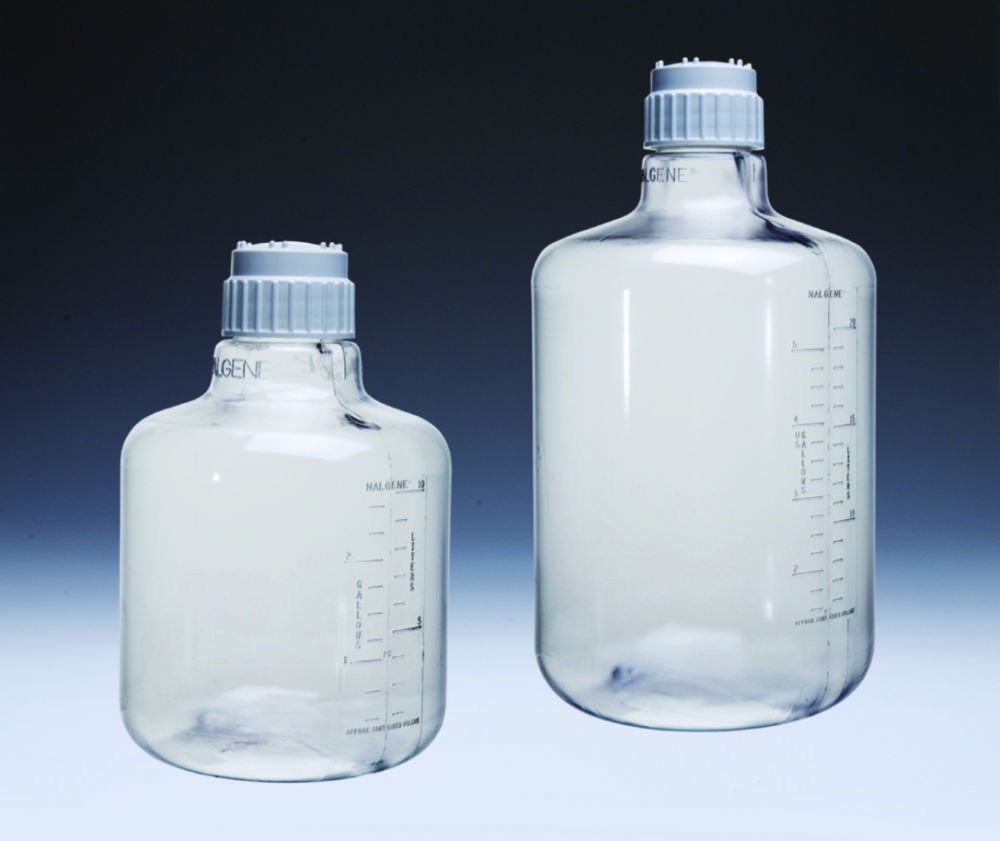 Narrow neck aspirator bottle Nalgene™, clear, PC with screw cap, PP Narrow neck aspirator bottle Nalgene™, clear, PC with screw cap, PP