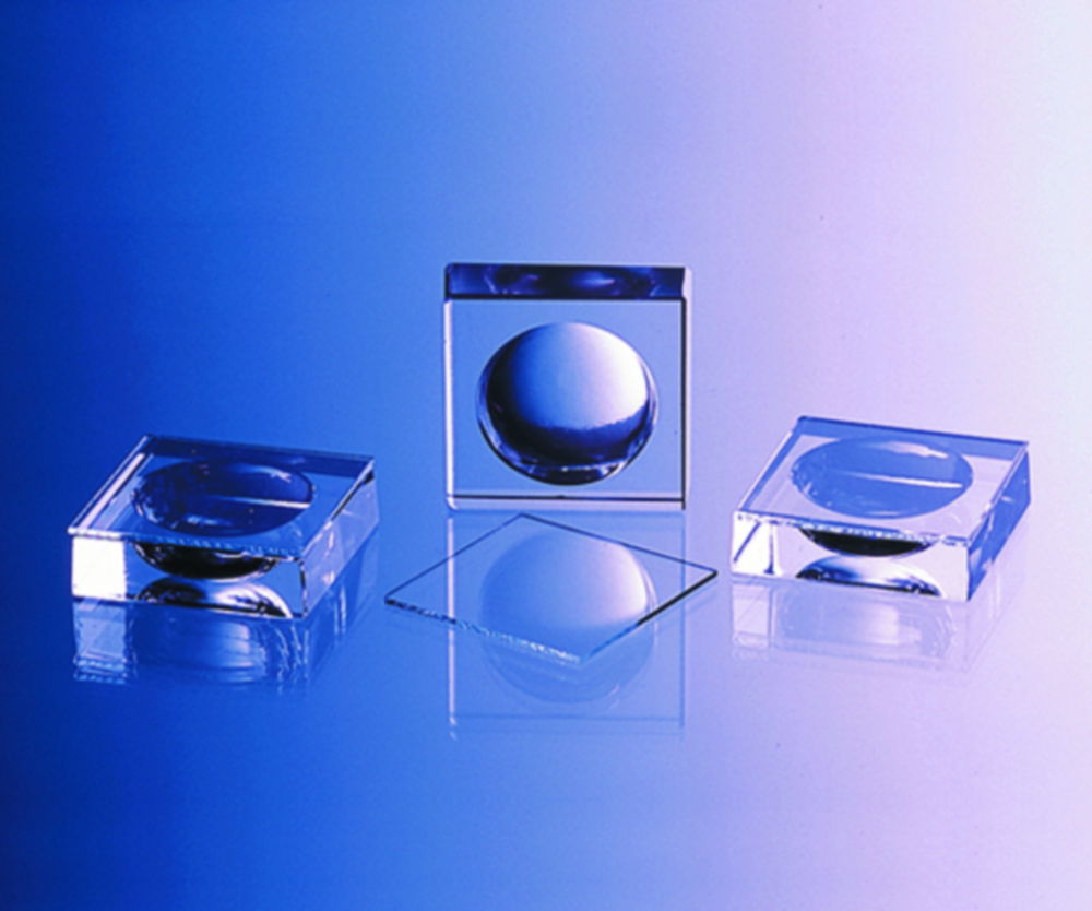 Staining blocks, moulded glass