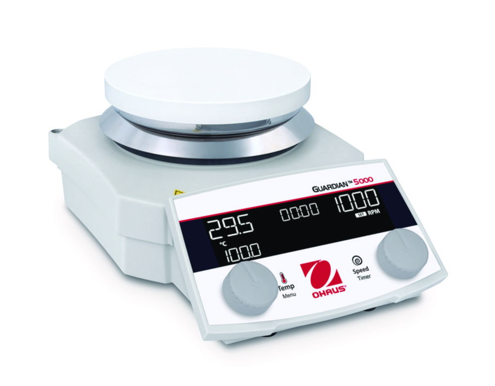 Hotplate stirrers Guardian™ 5000, with round top plate Hotplate stirrers Guardian™ 5000, with round top plate