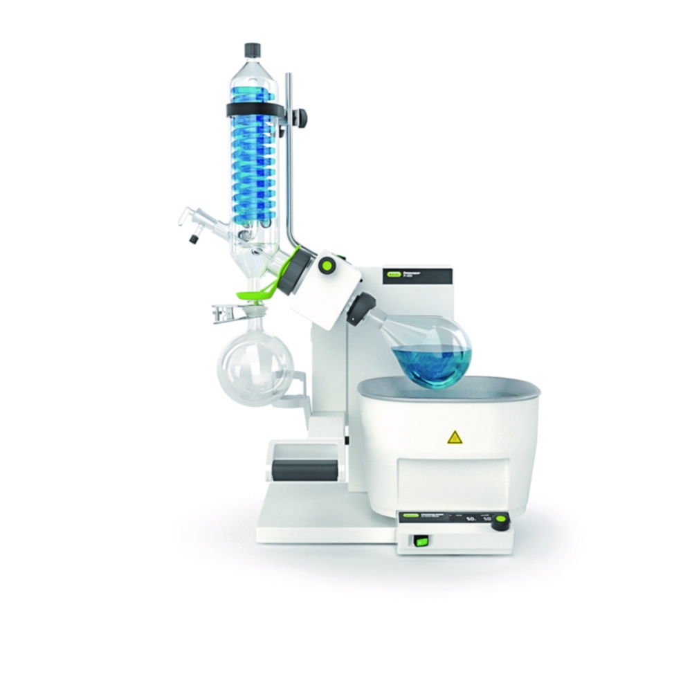 Rotary evaporator Rotavapor® R-300, with heating bath B-305 and vertical condenser Rotary evaporator Rotavapor® R-300, with heating bath B-305 and vertical condenser