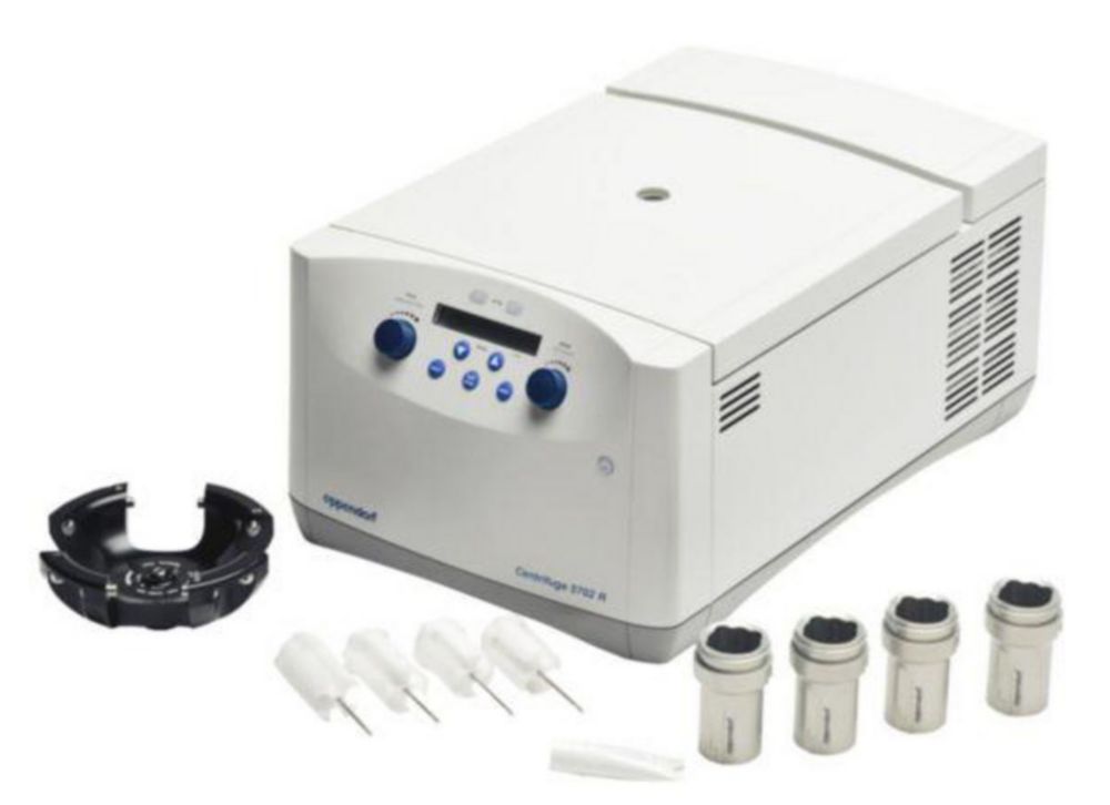 Centrifuges 5702 R (IVD),with rotor A-4-38 and adapter for blood collection tubes Centrifuges 5702 R (IVD),with rotor A-4-38 and adapter for blood collection tubes